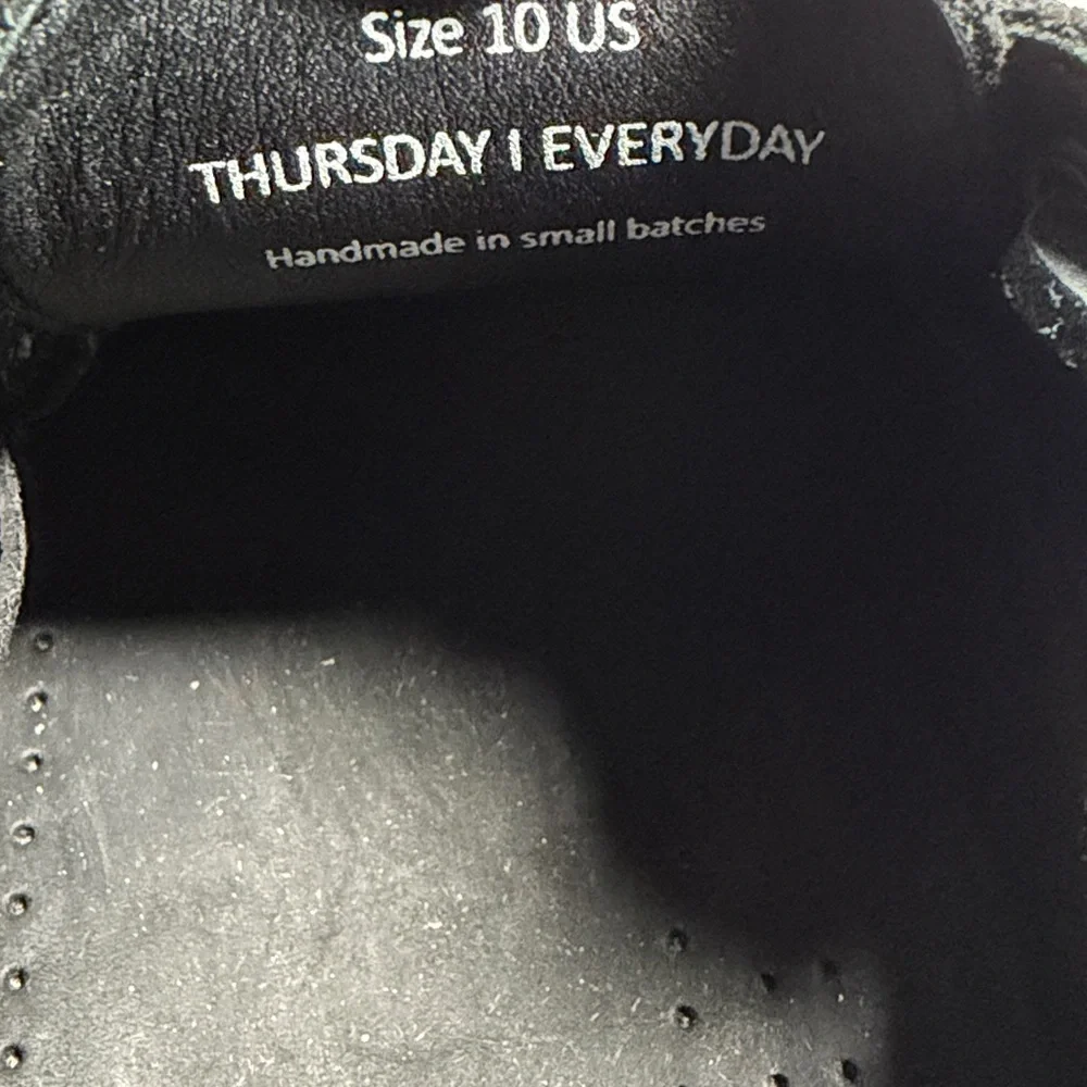 Thursday Boot Company Handsewn Loafer Matte Black Leather Size 10
